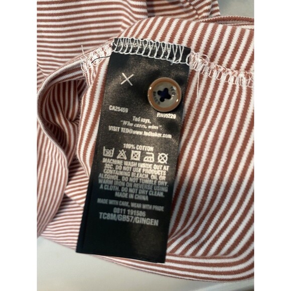 Set of 2 Ted Baker Mens Sz 6 US 2XL GINGEN STRIPED COTTON & Paisley Print POLO - Picture 9 of 13